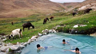 آبشار و چشمه آبگرم سردابه تفرجگاهی در دامنه سبلان – تلگرام آپ