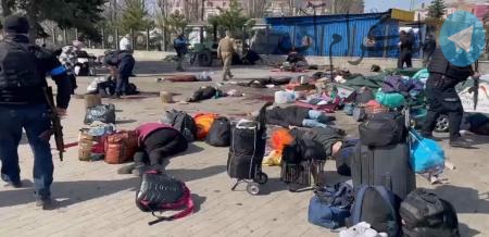 تصاویری تلخ از کشتار غیرنظامیان در ایستگاه قطار اوکراین + عکس – تلگرام آپ