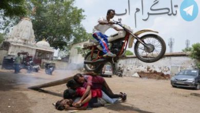 نمایش پرش با موتور در هند + عکس – تلگرام آپ