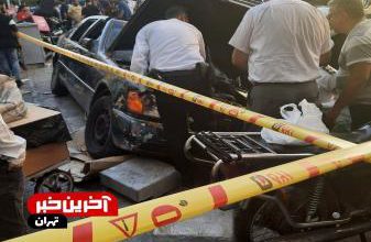 سرعت غیرمجاز خودروی بنز حادثه آفرید + عکس – تلگرام آپ