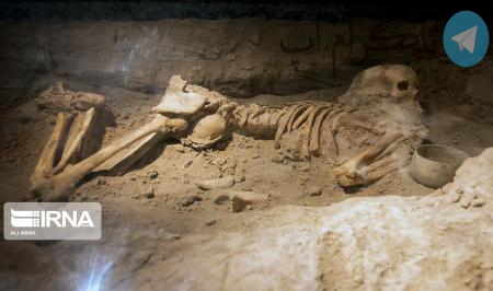 اسکلت 4000 ساله یک زن در موزه گرمابه پهنه سمنان + عکس – تلگرام آپ