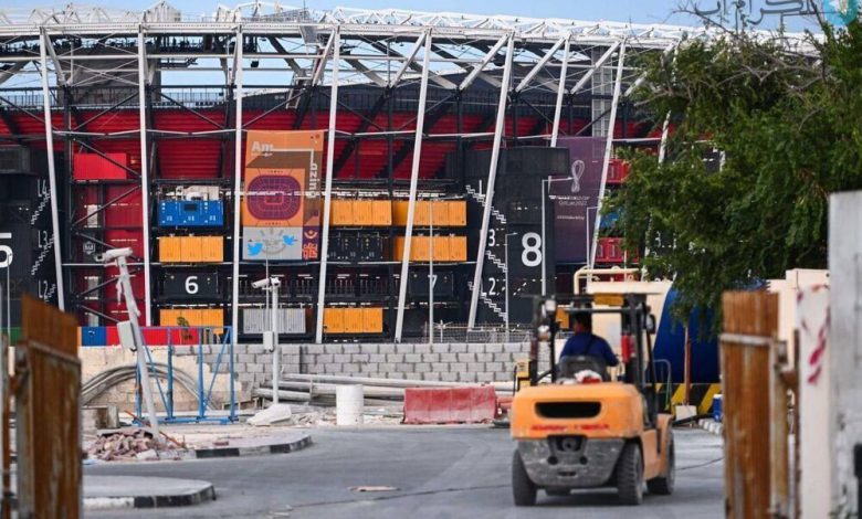 عکس های دیده نشده از لحظه جمع آوری استادیوم ۹۷۴ قطر – تلگرام آپ