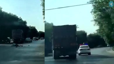 لحظه زیرگرفتن پلیس توسط راننده کامیون بی‌رحم +فیلم – تلگرام آپ