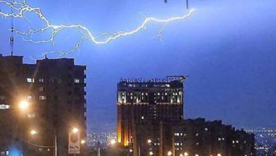 تصویری زیبا از صاعقه بامدادی در محله سعادت‌آباد تهران +عکس – تلگرام آپ